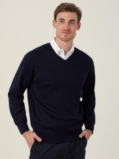 Picture of NNT Mens Wool Rich V-Neck Sweater